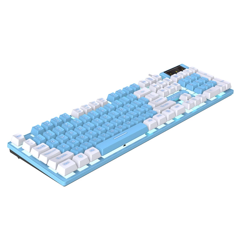 Электронные спортивные игры подходят для клавиатуры Logitech FVQ8 с цветовым соответствием, проводная светящаяся механическая чувствительность, фиксирование