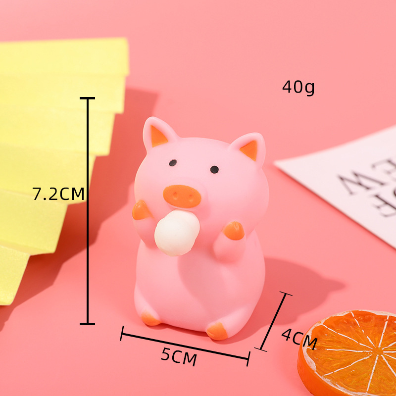 Pink face-hugging pig