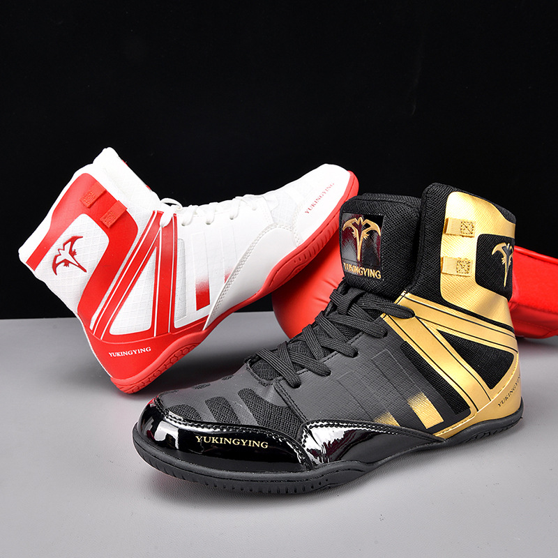 Men's boxing shoes, sports fighting training shoes, adult gym weightlifting indoor squat shoes, fighting shoes, wrestling shoes for women