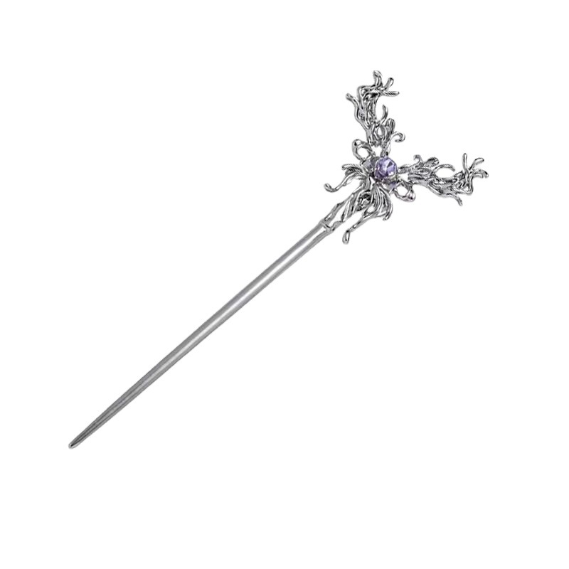 Nuevo estilo chino metal líquido mariposa horquilla estilo Nacional tocado de alto grado diseño nicho estilo antiguo accesorios para el cabello para las mujeres verano