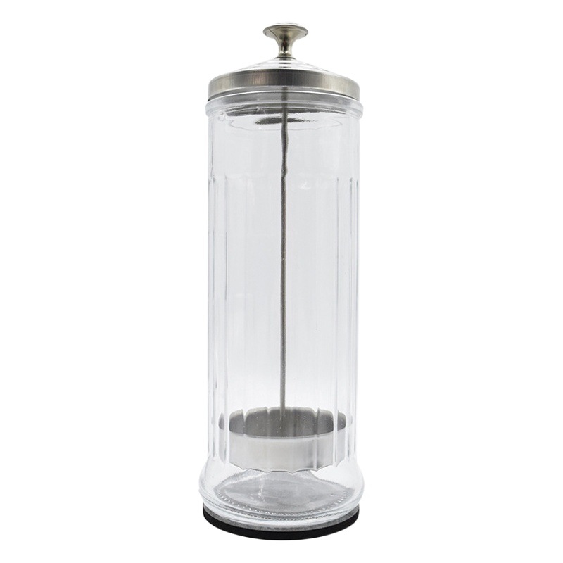 Tijeras Shaver tarro de desinfección frasco de desinfección de vidrio transfronterizo herramientas de belleza y peluquería Amazon Venta caliente botella de desinfección