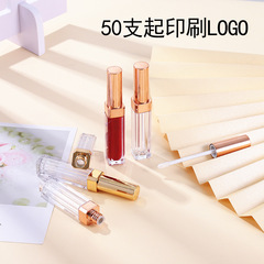 外貿跨境50個起印製logo 眼線睫毛空管 鍍金蓋唇釉唇彩管 5ml