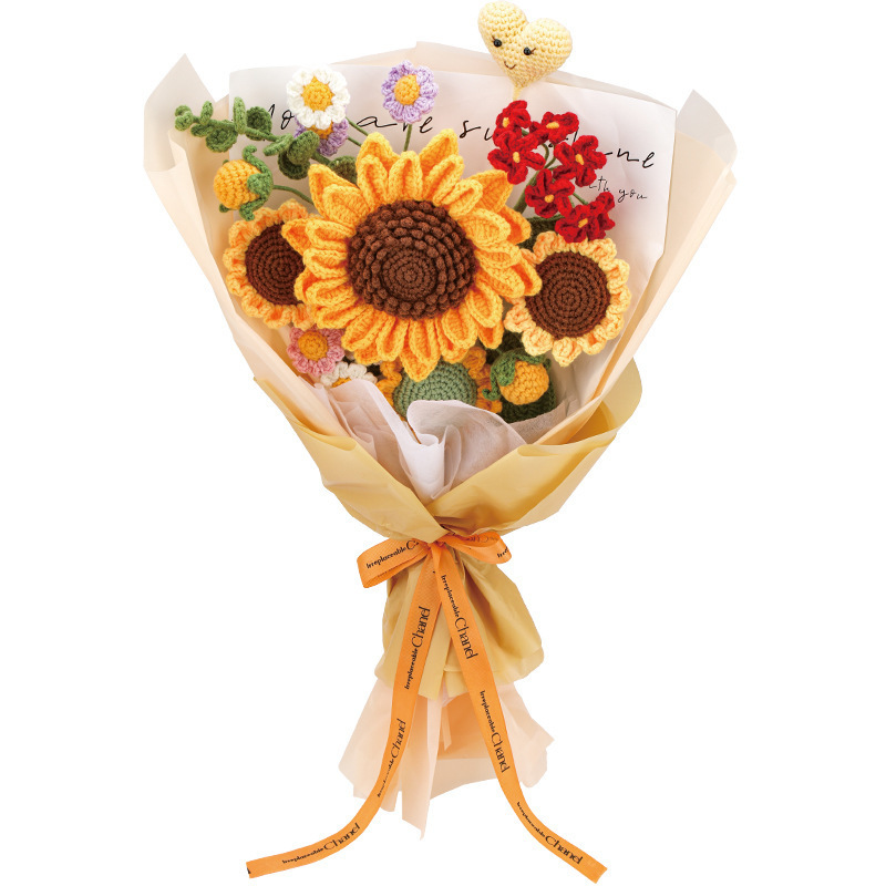사랑의 해바라기 꽃다발 - 영어 설명서와 영어 동영상 설명 포함