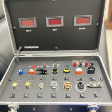 Probador de Corriente, Sensor de Luz para Automóvil, Lente LED, Soporte de Exhibición Móvil para Parámetros, Caja de Prueba de Fuente de Alimentación