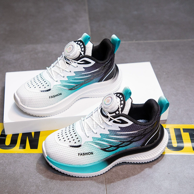 Детские спортивные кроссовки для мальчиков, сетчатые, дышащие, лето 2025, новые, для детей среднего и старшего возраста