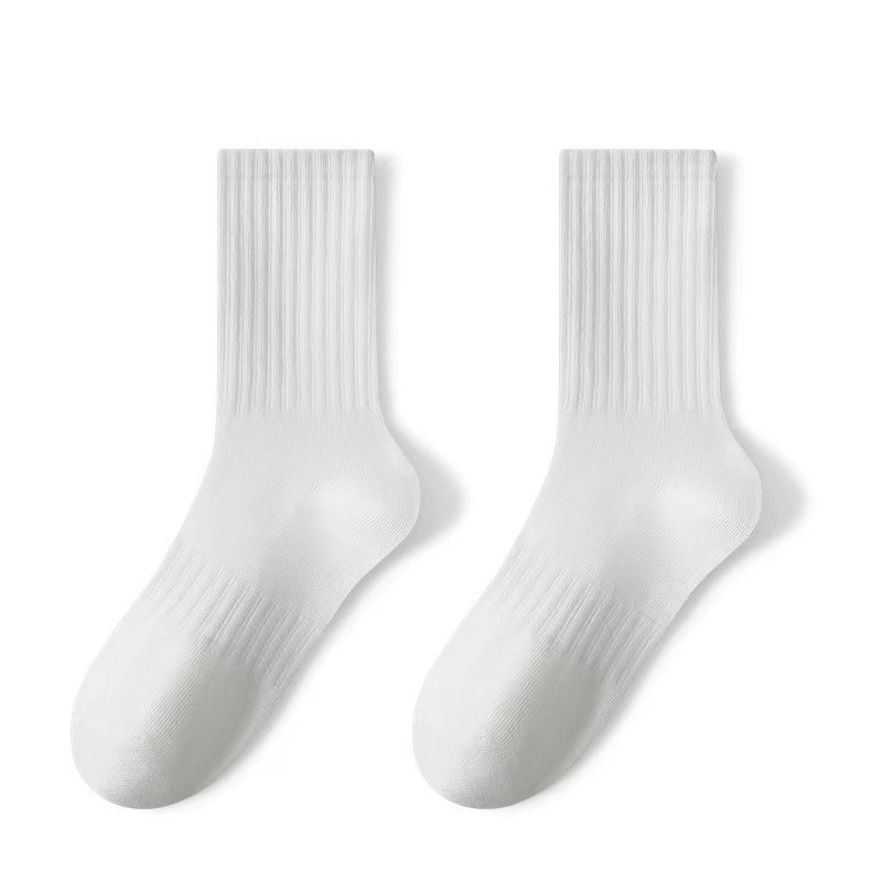 Хлопковые летние knee socks с антибактериальной нескользящей подошвой, середина длины, 6 цветовых вариантов