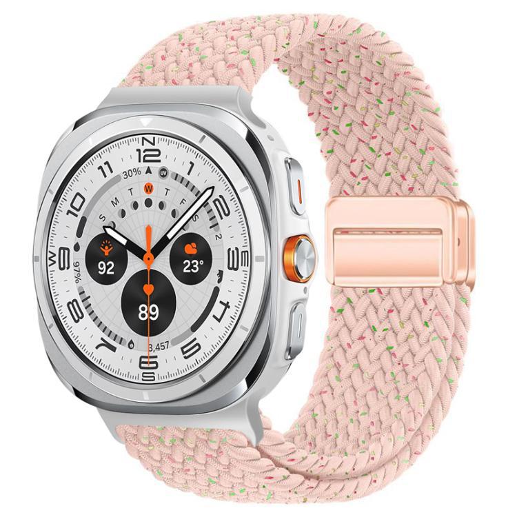 Para Samsung Galaxy Watch8 serie especial absorción magnética nylon trenzado pulsera de pulsera de pulsera de pulsera de pulsera