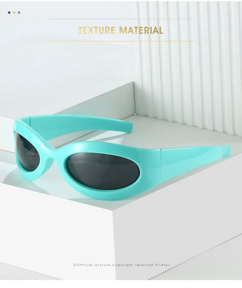 Nuovi occhiali da sole sportivi Y2K Spice Girl Macaron Occhiali anti UV personalizzati all'avanguardia_voghion.com