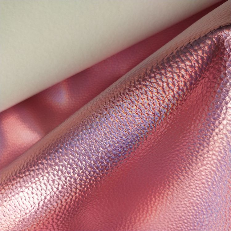 金属荔枝纹皮革幻彩荔枝纹箱包手袋革荔枝纹PU皮革幻彩鞋材面料