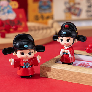 [Small Number One Scholar] Wenquxing Learning Inspirational Desktop Small Ornaments Resin Cartoon Doll Student Gift New