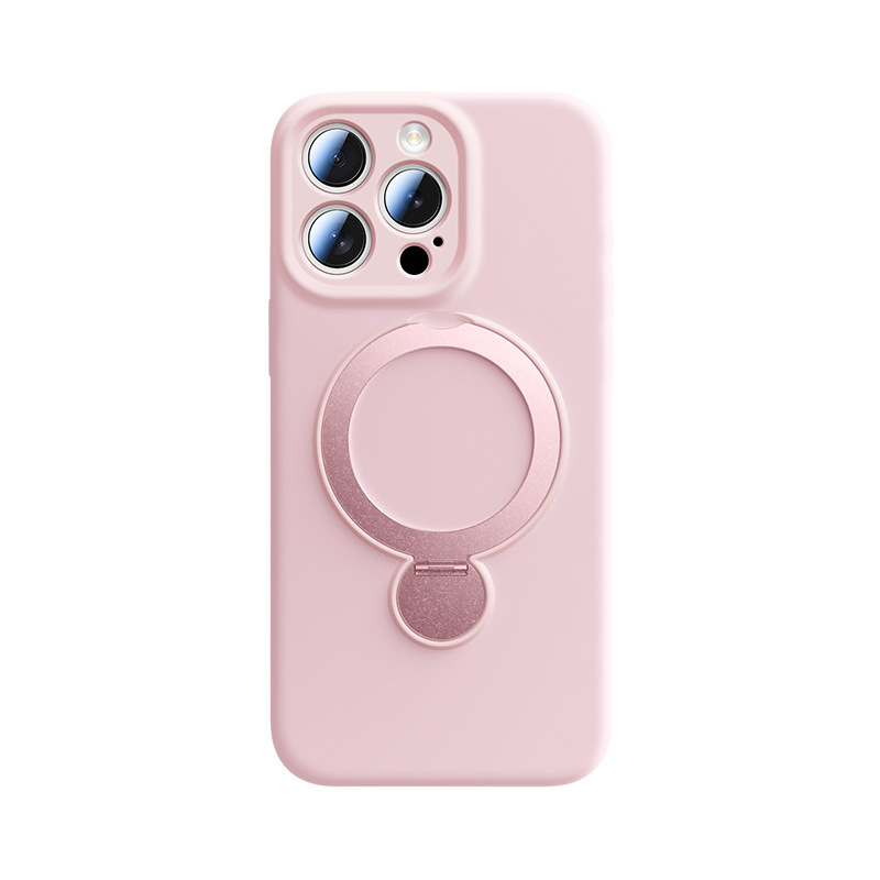iPhone16PRO 携帯電話ケースに適した液体シリコーン支点回転スタンド磁気吸引 Apple 15/14 落下防止新|undefined
