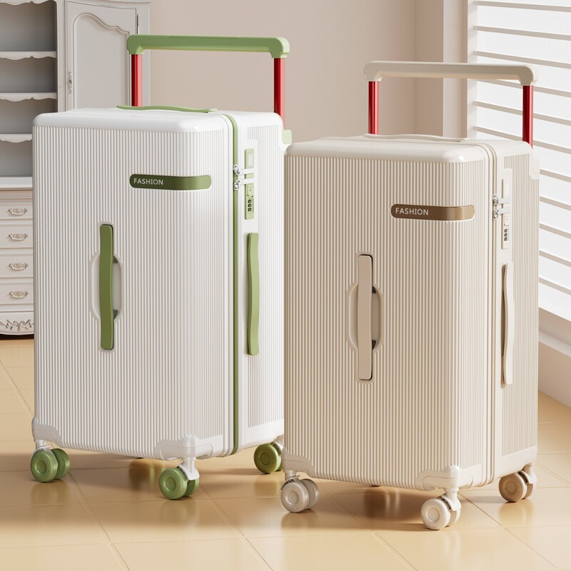 Nblj Suitcase for Women, New Model 24inch Trolley Suitcase for Men, Large Capacity 26inch Lightweight, Sturdy and Durable Leather Suitcase