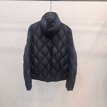 2025冬季新款女装气质百搭轻薄款菱形格保暖羽绒服外套5GA180651