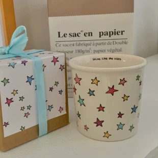 Керамическая кружка Color Star Mark Cup ins Cup Cup форма милая кружка кофе чашка дарит людям подарок водяная кружка