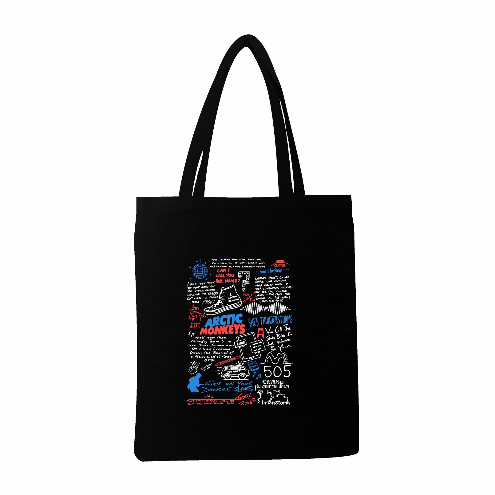 2025 nuevo anime japonés de dibujos animados rock mono ártico patrón de álbum de música de venta caliente bolsas de mano transfronterizas