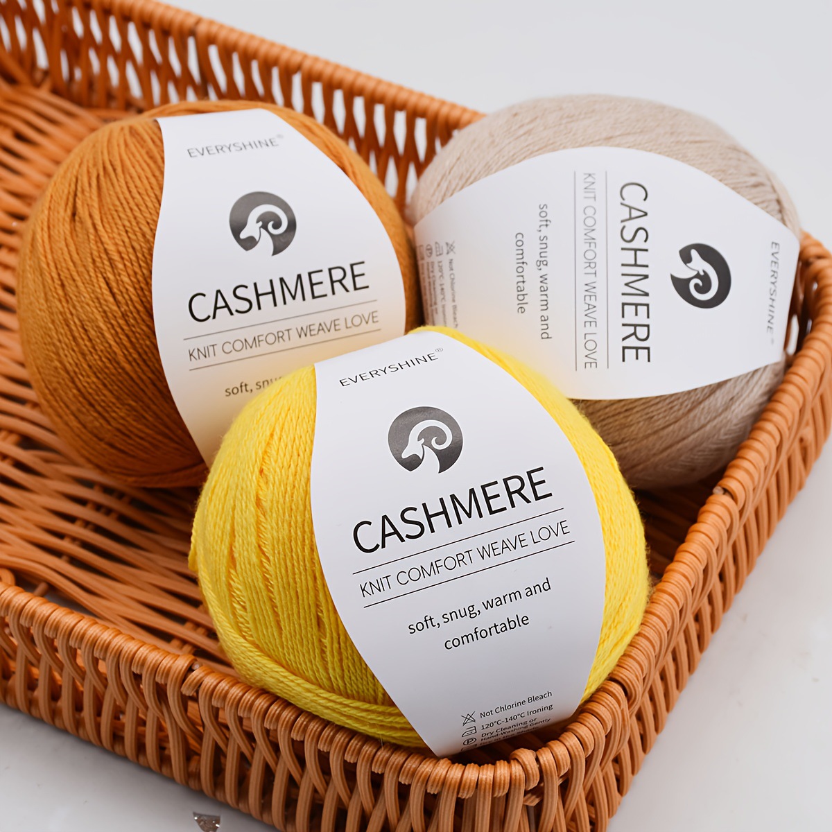 Woolen woven ball of yarn handmade