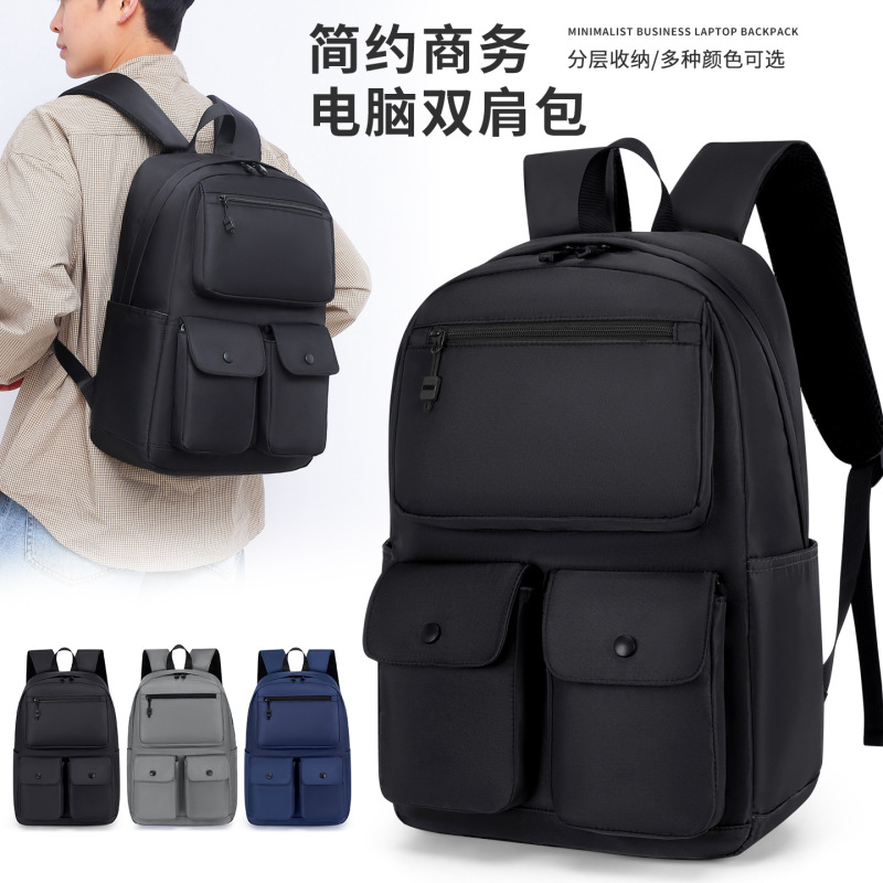 Student Schoolbags, Trendy Backpacks, Travel Backpacks, Water-Repellent Multifunctional Industrial Style Laptop Bags