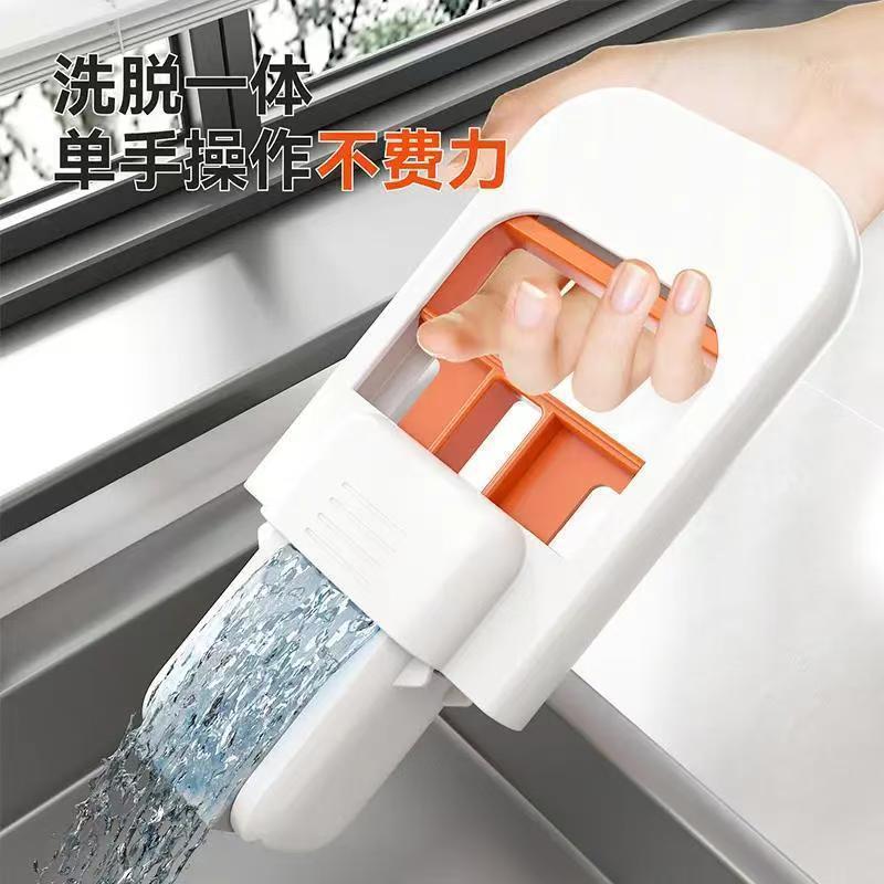家用桌面一体塑料迷你手动小拖把免手洗清理室内两用小型胶棉拖把|undefined