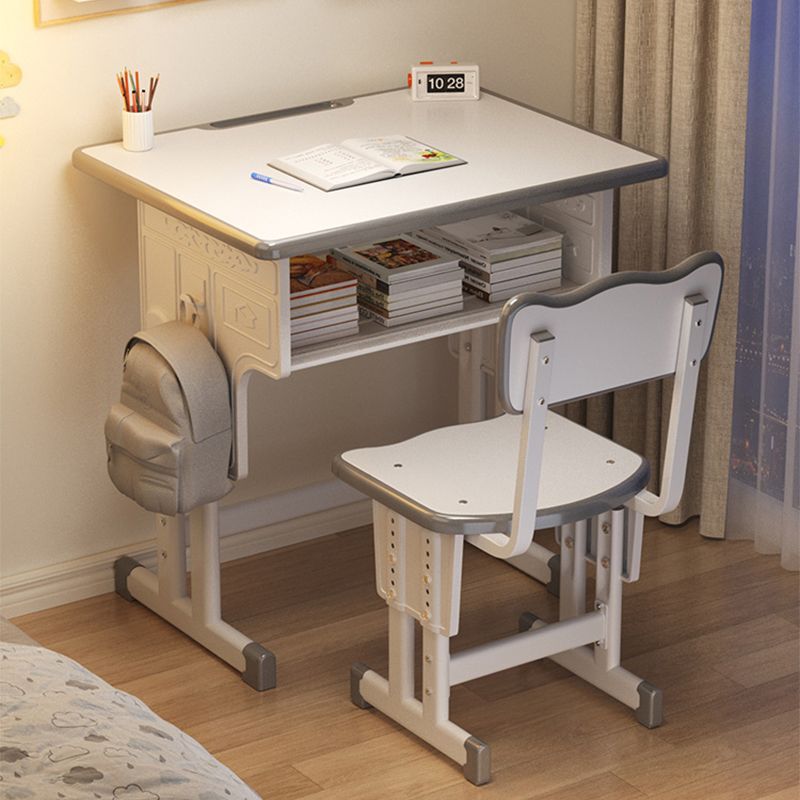 School Same-style Children's Study Table Primary School Students' Home Desk Writing Desk and Chair suit Homework Lifting Desk Table