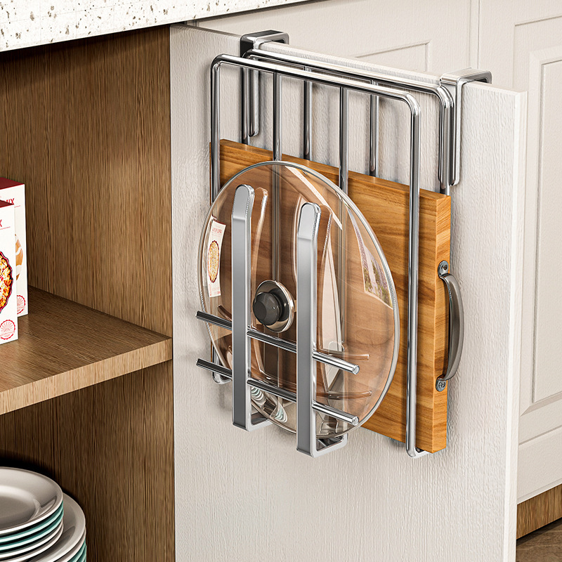 Kitchen rack stainless steel storage hanging cabinet layered…