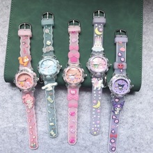 新款可爱三丽鸥女孩库洛米手表手腕立体学生儿童卡通彩色电子手表