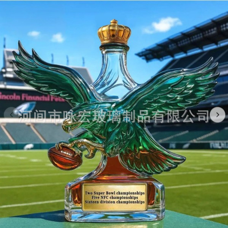 新品飞鹰样式威士忌酒瓶泡酒瓶高硼硅玻璃酒瓶装饰摆件泡酒瓶跨境|undefined