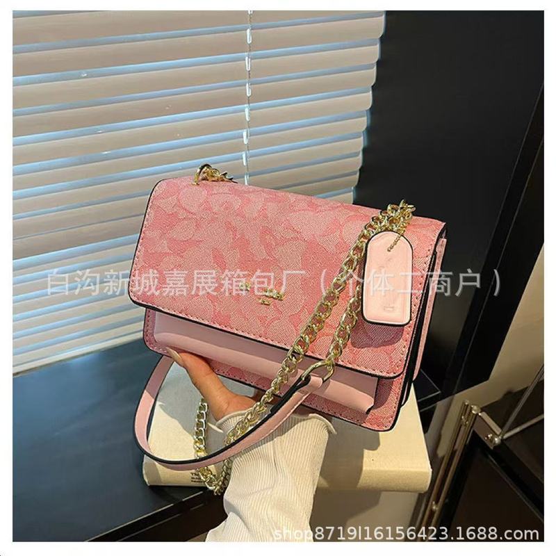 外贸女包时尚简老花色手提包潮2025新款pu质感单肩斜挎包bags批发|undefined