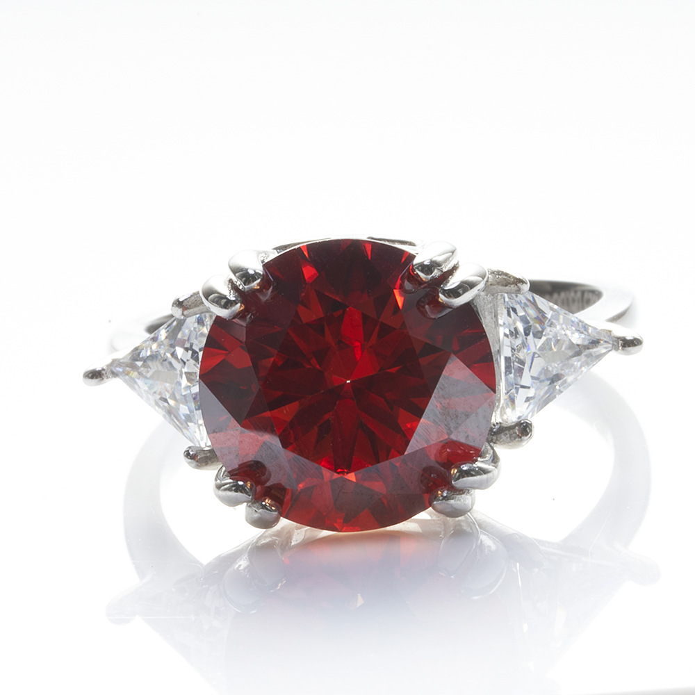 5 quilates anillo de piedra de mosaico de plata galvanizado anillo de piedra de mosaico de color ventas calientes transfronterizas