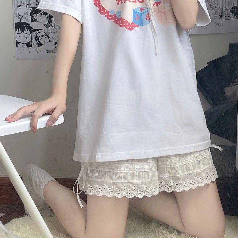 Pure Cotton Anti-running Light Bottoming Shorts Women's Summer New Style Pumpkin Pants JK Skirt Lining Loose Lace Safety Pants Pure Cotton Anti-running Light Bottoming Shorts Women's Summer New Style Pumpkin Pants JK Skirt Lining Loose Lace Safety Pants