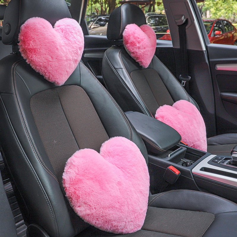 Car headrest and waist support
