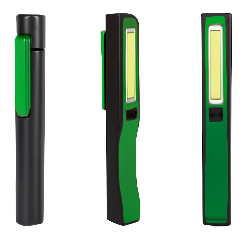 Rechargeable Multifunctional Pen-Shaped Magnetic Work Light Cob&Led Emergency Inspection Light Mini Portable Outdoor Lighting