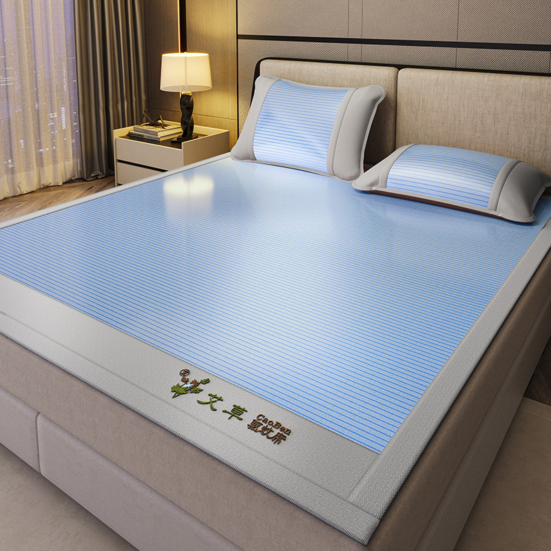 Nueva capa de cama de seda de hielo de verano de clase A 2025 nueva cubierta protectora de colchón todo incluido sábana cubierta de cama de tres piezas