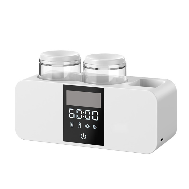 乾燥できるスマート歯ブラシホルダー紫外線消毒器殺菌壁掛け式穴なしうがいカップセット|undefined