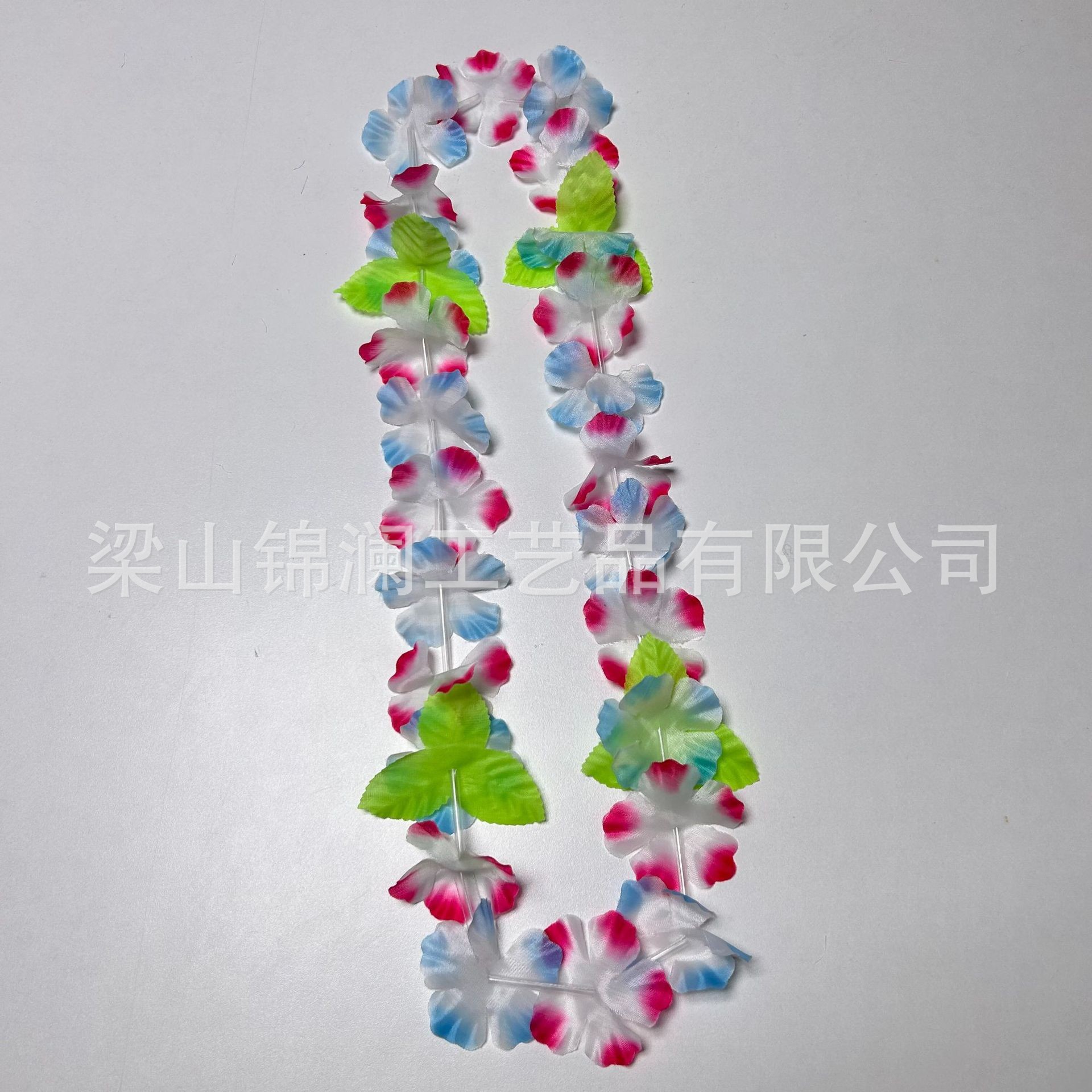 Tela de poliéster hawaiana de 6 cm corolla de flores 24 piezas más hojas de vacaciones costeras accesorios de fotografía decoración de flores de cuello