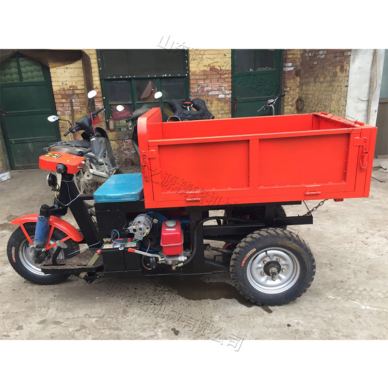 家用拉货柴油自卸小三轮 小型柴油三轮车 农田粮食拉砖拉土运输车