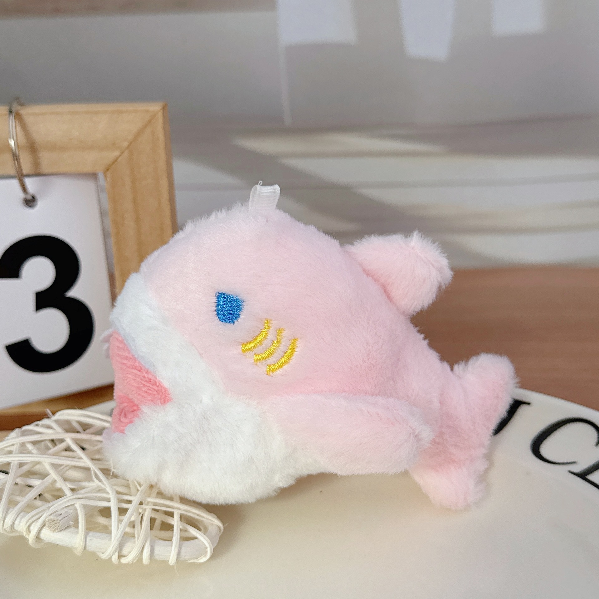 Tiktok Transfronteriza Popular tiburón ballena simulación de peluche de juguete llavero colgante criatura marina Ragdoll muñeca