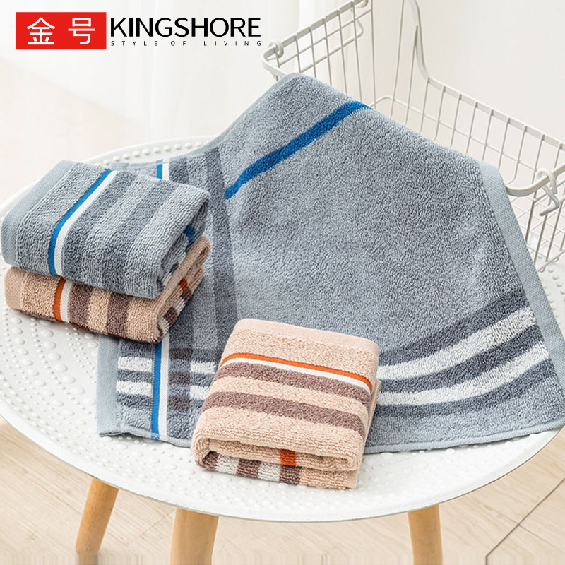 Gold square towel men's cotton face towel soft absorbent household cotton adult couple square towel wholesale