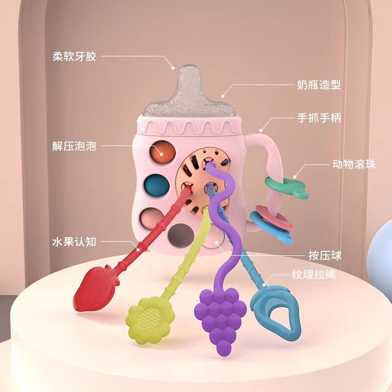 哺乳瓶 プルプル ベビーおもちゃ プルプル ベビー 0歳～1歳 知育 早期教育 6ヶ月以上 8人 新生児|undefined