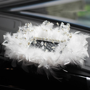 Long New Crystal Bead Pearl Car Anti-Slip Mat Car Interior Accessories with Popular Live Broadcast Room Car Accessories