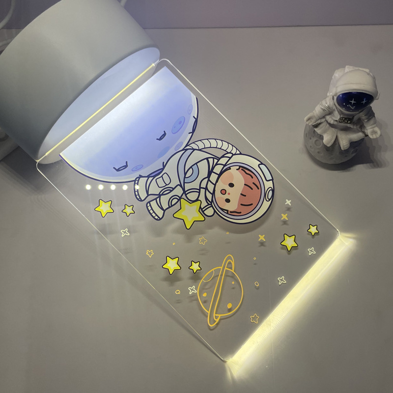 Acrílico impresión en color 3D luz de la noche creativa LED lámpara de mesa lámpara de noche dormitorio atmósfera lámpara chica corazón regalo de cumpleaños