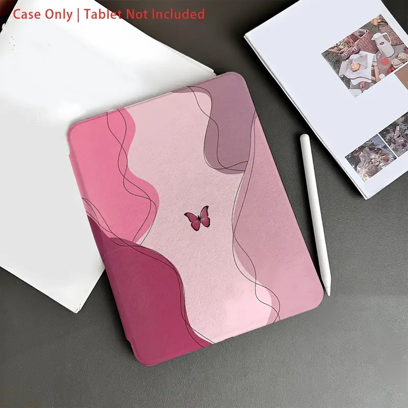 Color-Blocked Line Butterfly Suitable for iPad 10Th Generation Tablet Protective Cover Rotatable Air4/5 Fashionable and Simple Stylish Color-Blocked Line Butterfly Suitable for iPad 10Th Generation Tablet Protective Cover Rotatable Air4/5 Fashionable and Simple Stylish