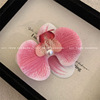 Advanced hair accessory, retro three dimensional hairgrip, high-quality style, french style, flowered