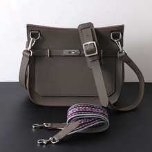 女式真皮单肩斜跨包欧美风OL吉普赛包大容量新款牛皮男女通用包