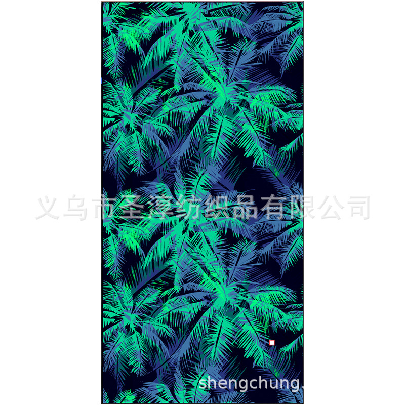 Amazon de doble cara de terciopelo absorbente de secado rápido Toalla de playa microfibra yoga deportes toalla al por mayor natación playa