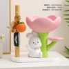 Tulip rabbit decoration+light luxury shelf frame