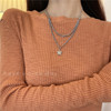 Demi-season necklace, chain for key bag  for beloved, wholesale, simple and elegant design