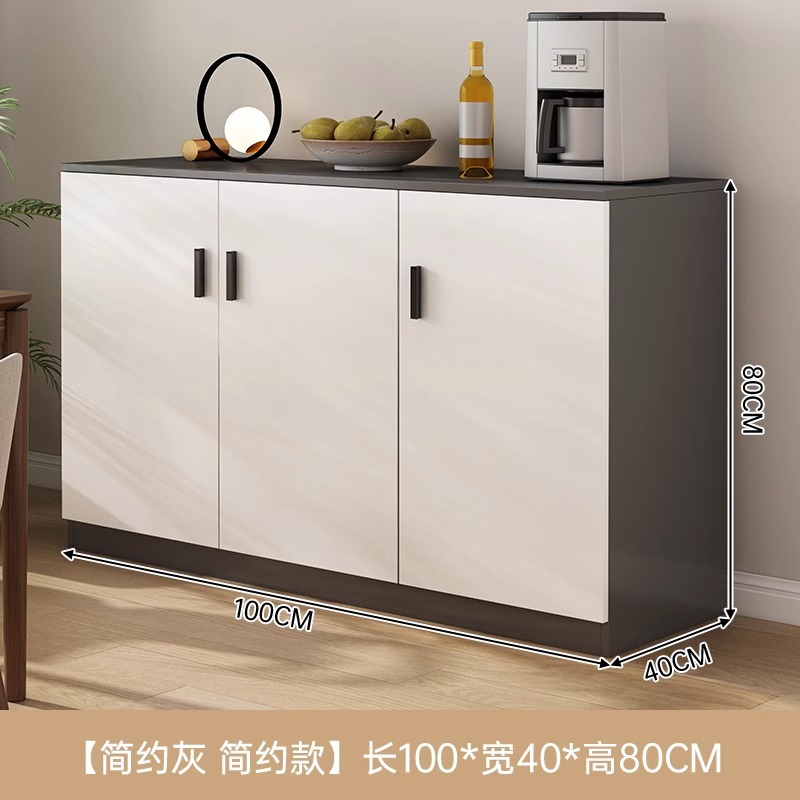 Armario de comedor contra la pared armario integrado armario de almacenamiento sala de estar armario de comedor moderno simple armario de té armario de almacenamiento