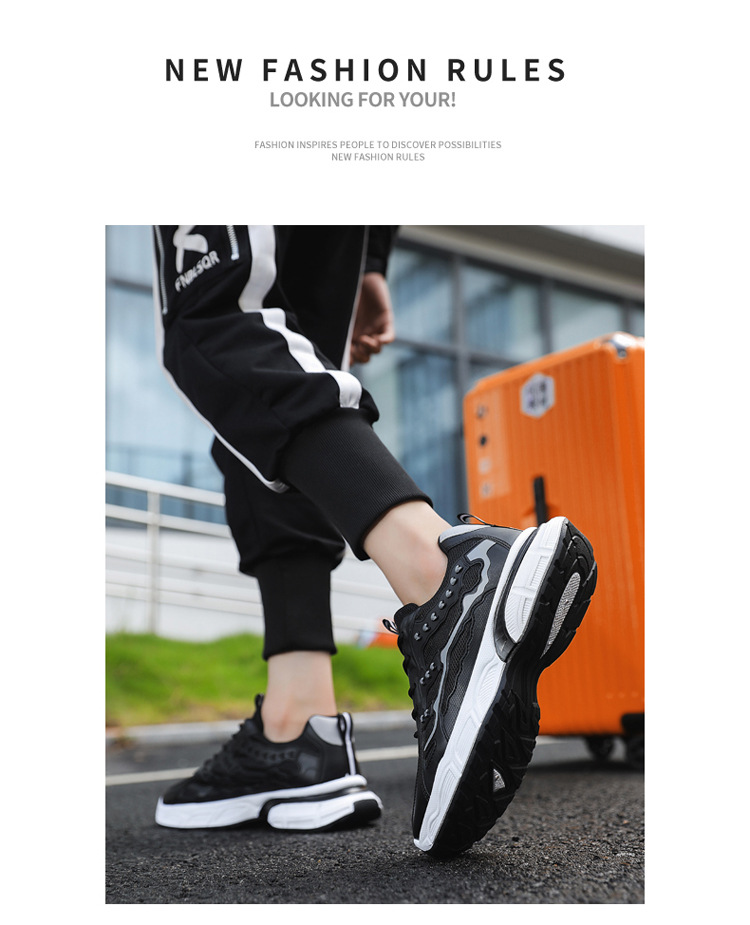 Shoes Men's Fashion Shoes 2023 Low Top Sports and Casual Shoes INS Network Red Men's Versatile Thick Sole Sports Small_voghion.com