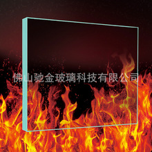 廠家供應2小時防火玻璃單片銫鉀防火玻璃耐高溫隔斷通道消防玻璃