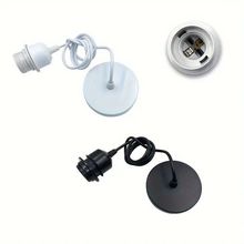 厂家直供E27灯头灯座吊线带DIY创意悬挂灯饰灯具配件